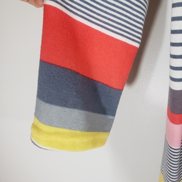 YOBE multi-stripe open front cardigan sweater - Picture 4 of 7